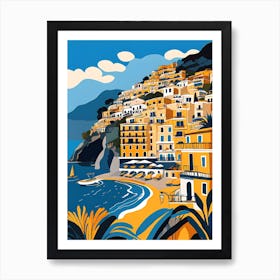 Summer In Positano Painting (115) Art Print