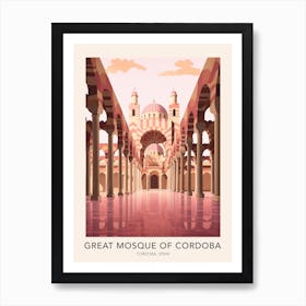 The Great Mosque Of Cordoba Spain Travel Poster Art Print