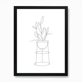 Plant Stand Art Print