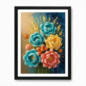 Flowers In A Vase 30 Art Print