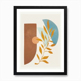 Soft Abstract Shapes 01 Art Print