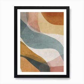 Muted Neutrals Abstract 4 Art Print