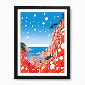 Tropea, Italy, Illustration In The Style Of Pop Art 1 Art Print