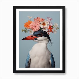 Bird With A Flower Crown Common Tern 4 Art Print