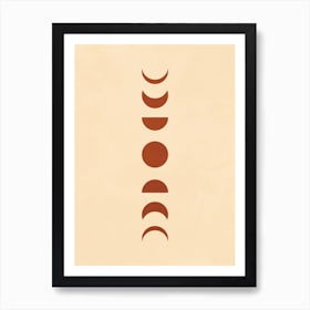 Moon Phases Art Print