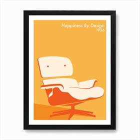 Happiness By Design Eames Chair Art Print