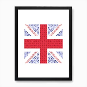 England Flag With Paw Affiche