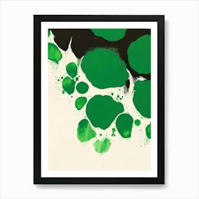 'Green Spots' Art Print