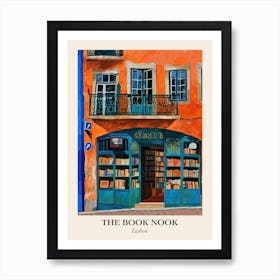 Lisbon Book Nook Bookshop 1 Poster Art Print