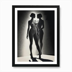 'Two Nude Women' Art Print