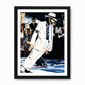 dance Michael Jackson king of pop music 2 Art Print