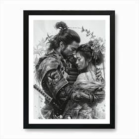 Samurai Love Art Print