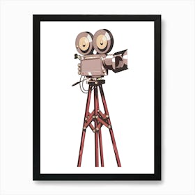 Movie Camera Art Print