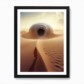 Dune Sand Desert Building 8 Art Print