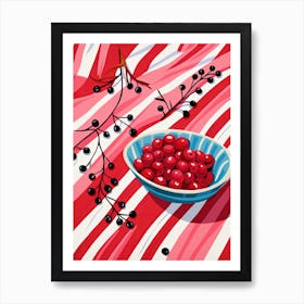 Cranberries Fruit Summer Illustration 2 Affiche