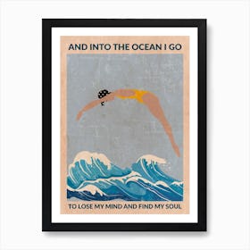 Into The Ocean Blue Art Print