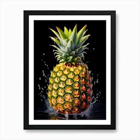 Pineapple Watercolor Trending Intricate Details Art Print