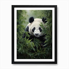 Panda Art In Realism Style 2 Art Print