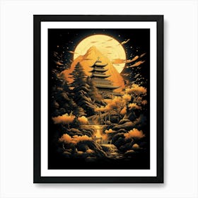 Japanese Temple 4 Art Print