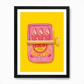 Yellow Sardines Art Print