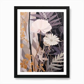 Flower Illustration Lilac 6 Art Print