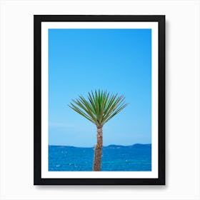 Palmtree Ibiza Blue Sky Summer Travel Art Print