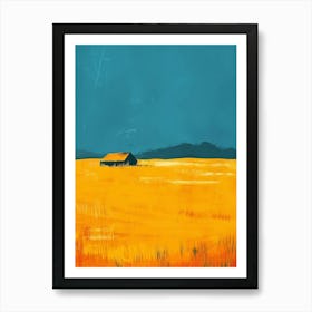 Barn In The Field Art Print