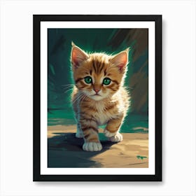 Cute Kitten Art Print