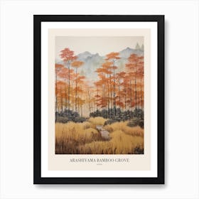 Autumn Forest Landscape Arashiyama Bamboo Grove Japan 1 Poster Art Print