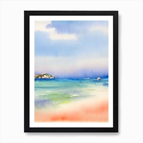 Navagio Beach 3, Zakynthos, Greece Watercolour Art Print