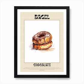 Chocolate Bagel 4 Art Print