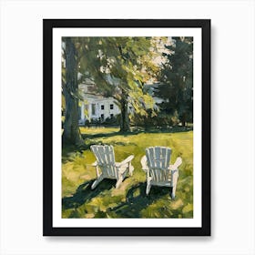 Adirondack Chairs - expressionism 2 Poster