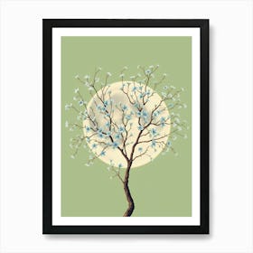 Moon Tree Art Print