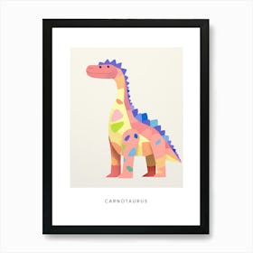 Nursery Dinosaur Art Carnotaurus Poster Art Print