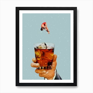 Quarantine Drink Art Print
