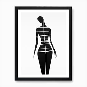 Silhouette Of A Woman 2 Art Print
