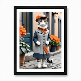 Cat In Hat 1 Art Print