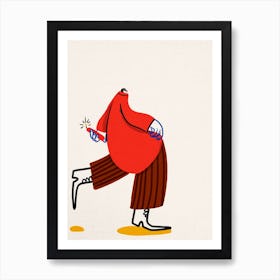 Bombe Rouge Affiche Minimaliste pour Salon