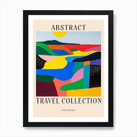 Abstract Travel Collection Poster Great Britain 1 Art Print