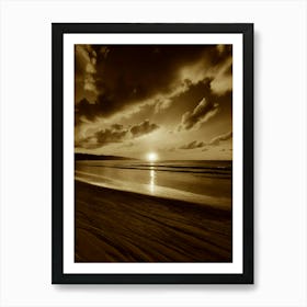 Sunset At The Beach 594 Art Print