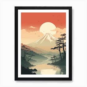 Mount Fuji Japan 1 Hiking Trail Landscape Art Print