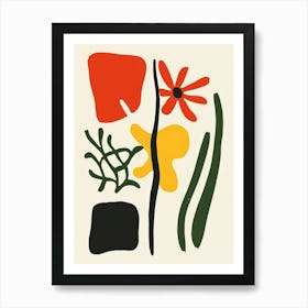 Flowers By Jean Paul Gauguin 1 Art Print