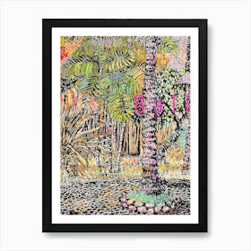 Bali Palmtree 003 Poster Art Print