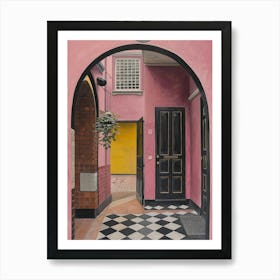 Pink Doorway Art Print