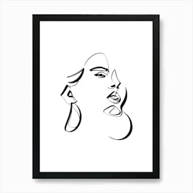 Portrait Of A Woman Art Print