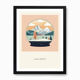 The Lake District United Kingdom Snowglobe Poster Art Print