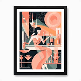 Cosmopolitan Mid Century Modern 1 Art Print