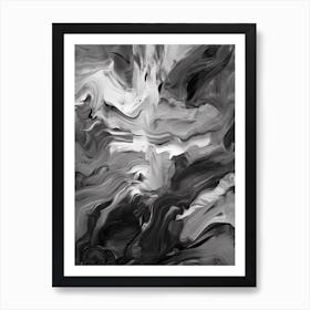 Black Art Abstract 2 Art Print