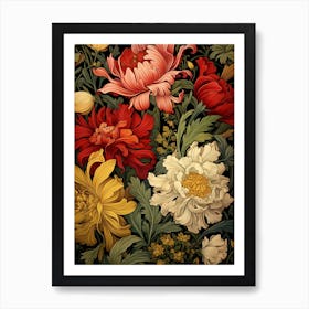 Floral Wallpaper 13 Art Print