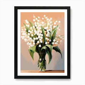 Lily Of The Valley Flower Still Life Painting 4 Dreamy Art Print